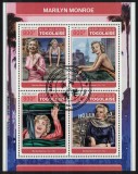Timbre Togo 2017 Marilyn Monroe, Comemorare 55 Ani, Set Complet: Colita + Bloc, Timbre Straine dupa 1950