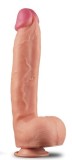 Dildo Realist cu Ventuza Nature Cock, Silicon Dubla Densitate, Natural, 30.5 cm