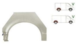 Segment reparatie aripa spate Vw Transporter (T5), 2004-2015, parte montare dreapta, 956884-5, Aftermarket foto