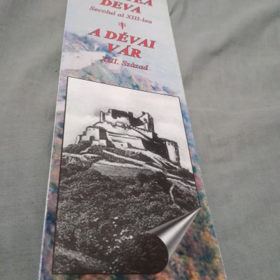 PLIANT /BROSURA CETATEA DEVA SECOLUL XIII NOU foto