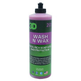 Cumpara ieftin Sampon Auto cu Ceara 3D Wash N Wax, 473ml