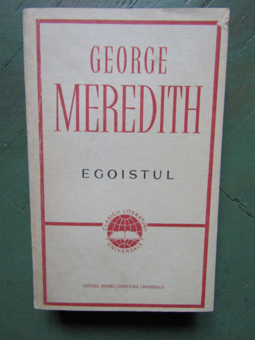 Egoistul &ndash; George Meredith