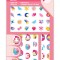 Stickere pentru unghii cu sclipici - Unicorni