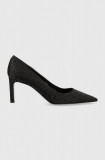 BOSS pantofi cu toc Janet Pump 70-JMN culoarea negru, 50498755