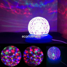 Glob Disco Rotativ cu Jocuri de Lumini RGB 220V Pineapple Lamp foto