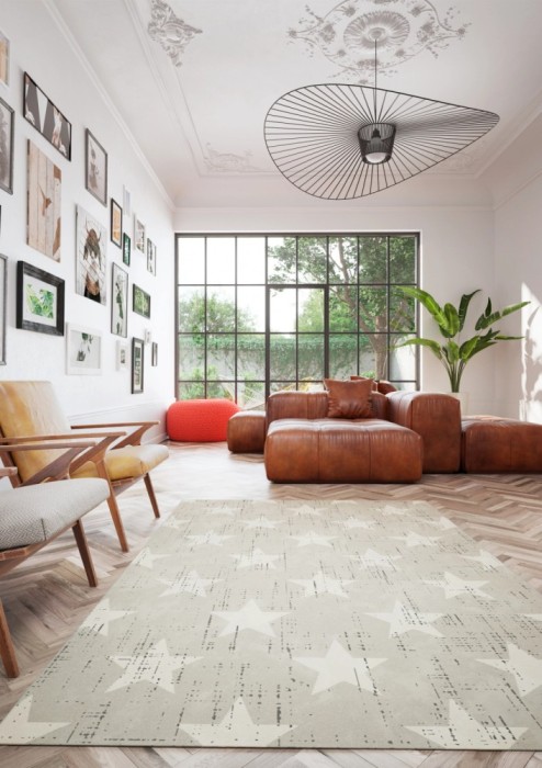 Covor Belgian, Cancun 18209, Gri, Diverse Dimensiuni - 80x150 cm