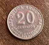 C50 - Moneda foarte veche - Argentina - 20 centavos - 1950