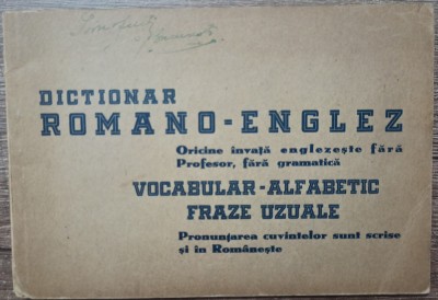 Dictionar romano-englez, oricine invata englezeste fara profesor foto