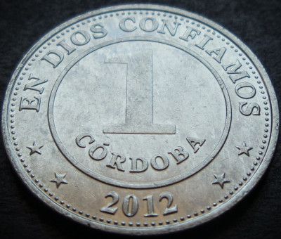 Moneda exotica 1 CORDOBA - NICARAGUA, anul 2012 * cod 4579 A foto