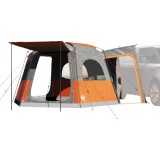 Cort Auto Gossi 4 Persoane, Gri/Portocaliu, Impermeabil, Poliester, Camping, Drumetii, 410x357x222cm