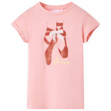 Tricou pentru copii, roz, 104, vidaXL