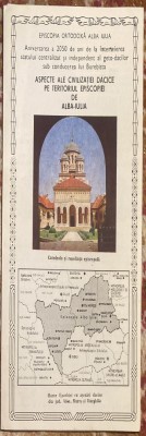 ASPECTE ALE CIVILIZATIEI DACICE PE TERITORIUL EPISCOPIEI DE ALBA-IULIA/PLIANT&amp;#039;80 foto
