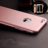 Husa FullBody MyStyle IPAKY Originala Rose-Gold pentru Apple iPhone 8 acoperire completa 360 grade cu folie de protectie gratis