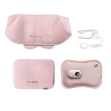 Perna Electrica TrendiShop&reg; cu Apa Calda, Dureri Menstruale sau de Spate, Centura, Incarcator, Roz, Catifea, Supapa presiune, 27x18x60cm, 400w, Intre
