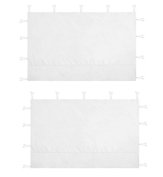 Set 2x Perete universal de pavilion din polietilena, 295x195 cm - Alb