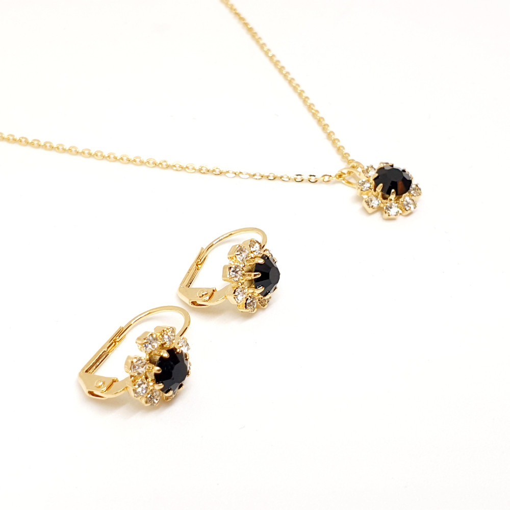 Set bijuterii placate cu aur Keira, SaraTremo | Okazii.ro