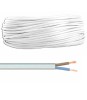 Cablu electric bifilar dublu-izolat cupru 2x1.5mm2 plat alb MYYUP, Oem