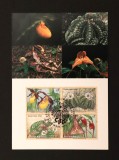 O.N.U. Viena 1996 - Carte Maximă cu Serie Completă &icirc;n Bloc de Patru "Specii Periclitate / CITES / Floră Protejată &amp; Orhidee Exotice" - Cod: -A992