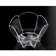 Set 25 buc boluri transparente Tulip, finger food, 70 cc