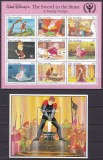 Gambia 1991 Disney MI 1102-1110 kleib. + bl. 107 MNH, Nestampilat