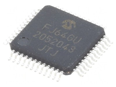 Microcontroler PIC24 64kB 2-3.6V SMD TQFP48 8kB SRAM foto