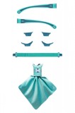 Kit accesorii pentru ochelari de soare MOKKI Click&amp;Change, bleu