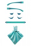 Kit accesorii pentru ochelari de soare mokki click&amp;change, bleu