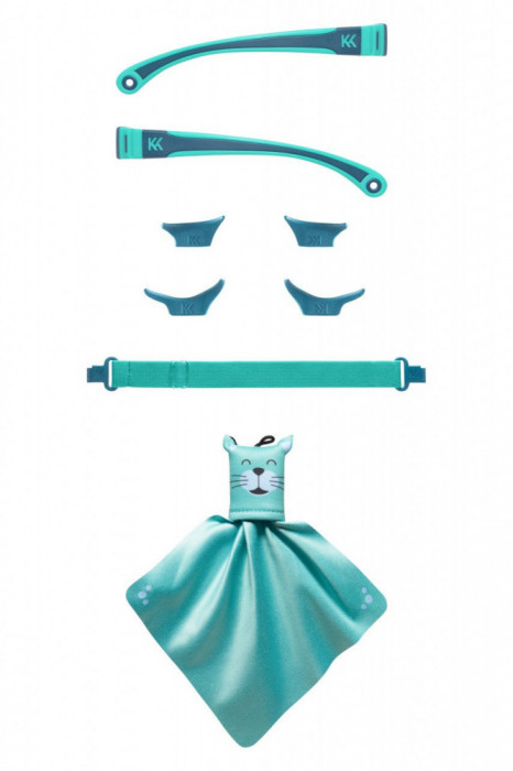 Kit accesorii pentru ochelari de soare MOKKI Click&amp;Change, bleu