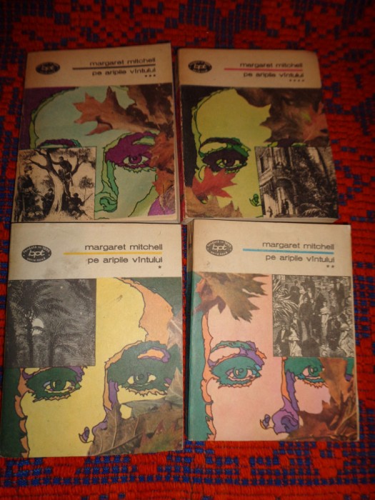 Pe aripile vantului - Margaret Mitchell / 4 volume, colectia bpt nr,1189-1192