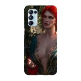Husa compatibila cu Oppo A55, Viceversa, model Triss The Witcher, Silicon, TPU, Transparent, Carcasa