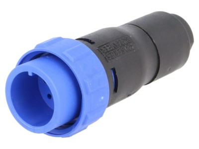 Conector circular 8 pini, IP68, pe cablu foto