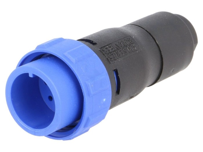 Conector circular 8 pini, IP68, pe cablu