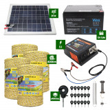 Pachet Gard electric 5J putere plus 4000m de fir si Panou Solar