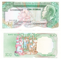 Sao Tome si Principe 100 Dobras 1989 P-60 UNC foto