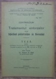 Tratamentul entorselor prin injectiuni periarticulare cu novocaina/ 1937