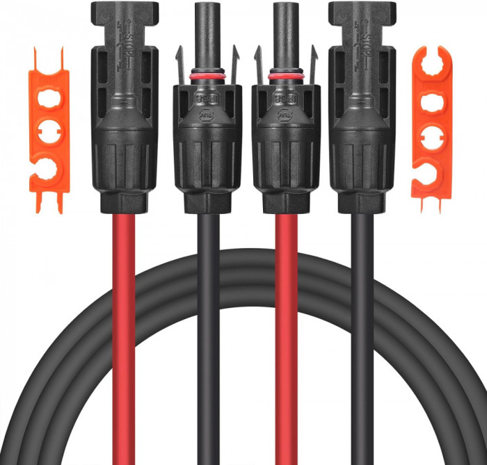 Cablu solar Valemo 4mm&sup2;/12AWG, cablu panou solar, prelungire cablu solar