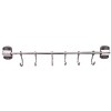 Cuier din metal pentru baie, 6 agatatori reglabile Nr. 571