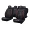 Set Huse Scaun Sport Negru-Rosu , Universale, Umbrella