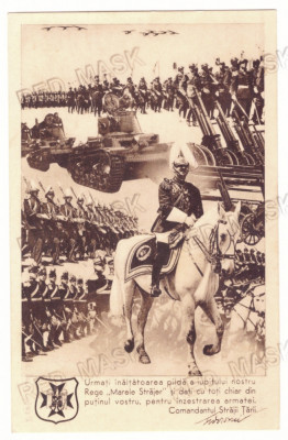 1380 - King CAROL II, Comandantul Strajerilor, Romania - old postcard - unused foto