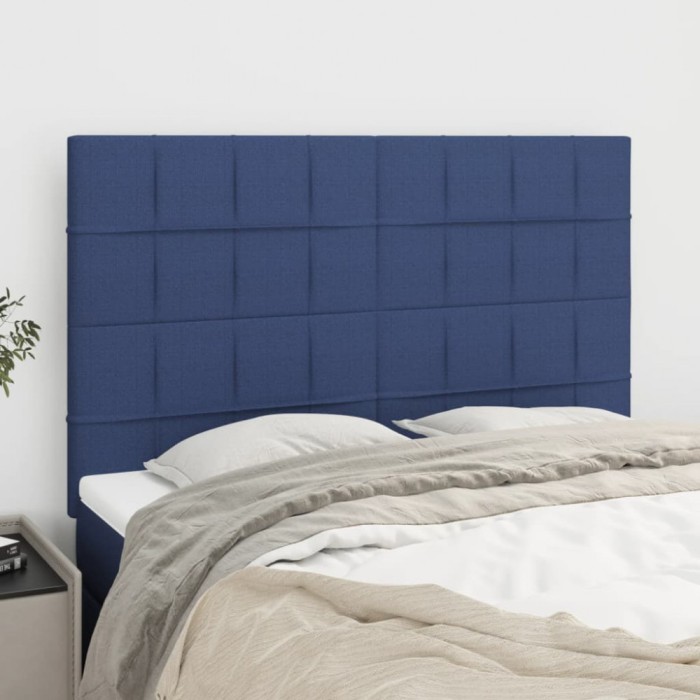 Gossi tablii de pat, 4 buc, albastru, 72x5x78/88 cm, textil