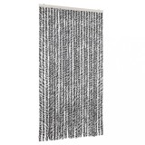 Cumpara ieftin Perdele pentru insecte, gri si alb-negru, 100x230 cm, chenille