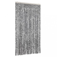 Perdele pentru insecte, gri si alb-negru, 100x230 cm, chenille foto