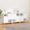 vidaXL Servante, 3 buc, alb, 60x35x70 cm, lemn prelucrat