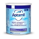 Lapte pentru regimul dietetic al alergiei la proteinele din laptele de vaca de la nastere 0-6 luni Pepti Syneo 1, 400g, Aptamil, Aptamil Junior