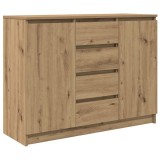 Bufeta cu sertare Stejar Artisan 100,5x35x76 cm Lemn prelucrat
