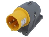 Conector alimentare AC trifazat AMPHENOL IP&amp;S 16A 130V IP44 soclu flanșă