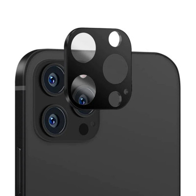 Folie Camera pentru iPhone 11 Pro / 11 Pro Max - Techsuit Full Camera Glass - Black foto