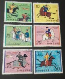 Coreea de Nord (DPRK) 1979 &ndash; Serie completă &bdquo;Călăreți și tradiții militare din perioada Goguryeo&rdquo; &ndash; 6 timbre ștampilate-A40