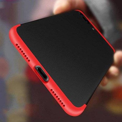 Husa de protectie pentru iPhone 8+ Luxury Red-Black Plated perfect fit foto
