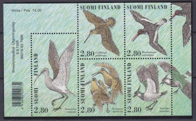 DB1 Fauna Pasari 1996 Finlanda MS MNH foto